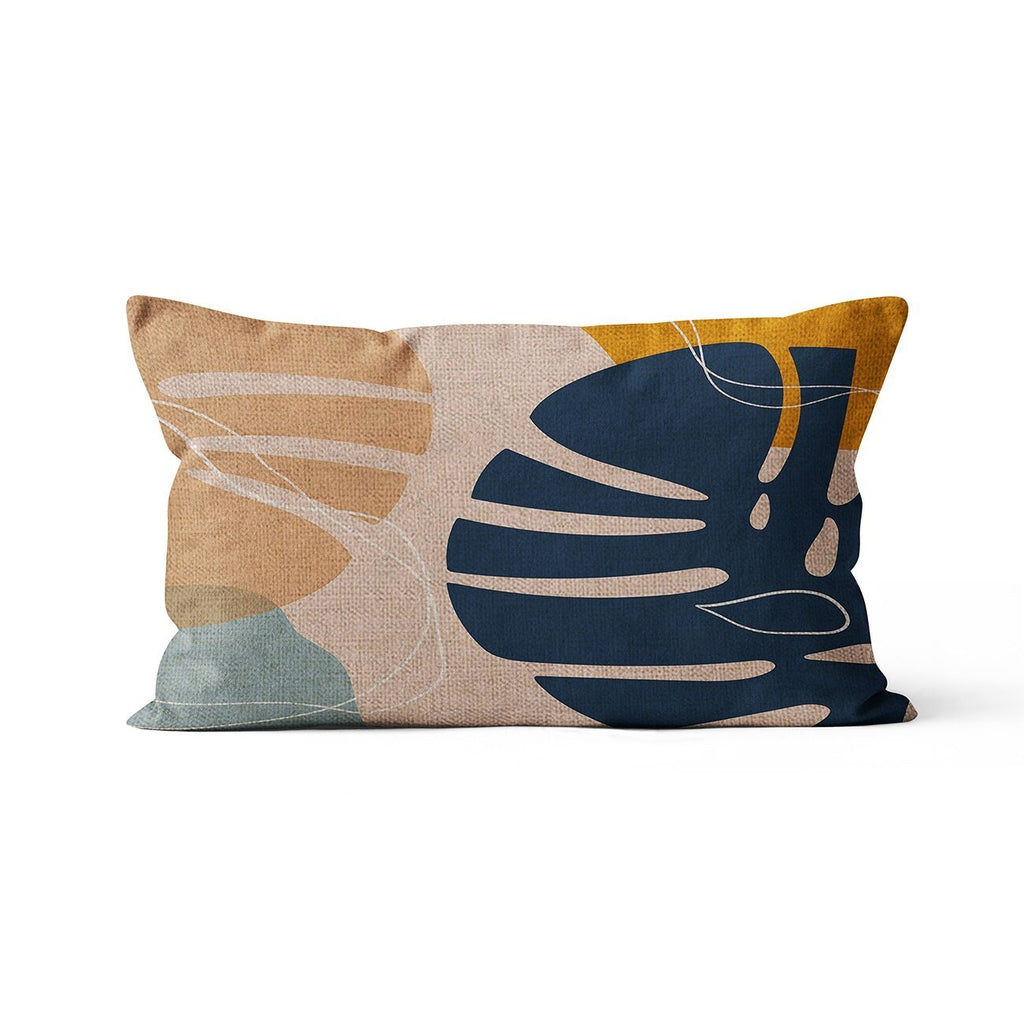 Scandinavian Style Rectangular Cushion Cover: Modern Nordic Floral Decorative Pillowcase for Home & Outdoor Spaces - DormVibes