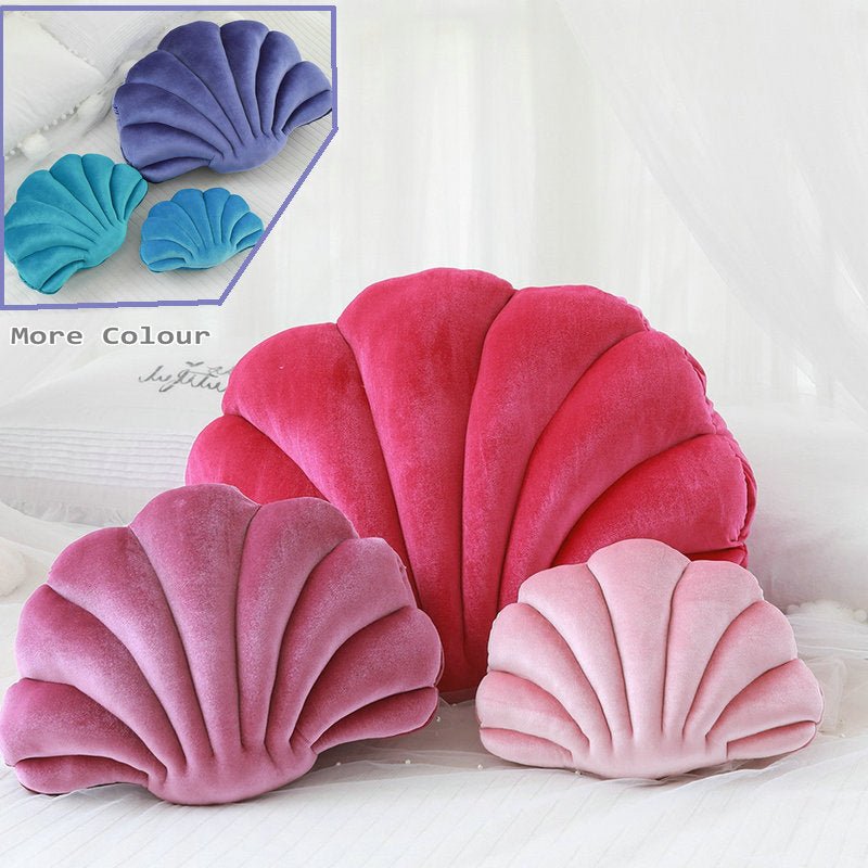 Sea Shell Luxury Decor Velvet Cushion - DormVibes