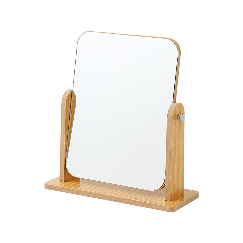 Simple Cute Boho Wooden Makeup Mirror - DormVibes