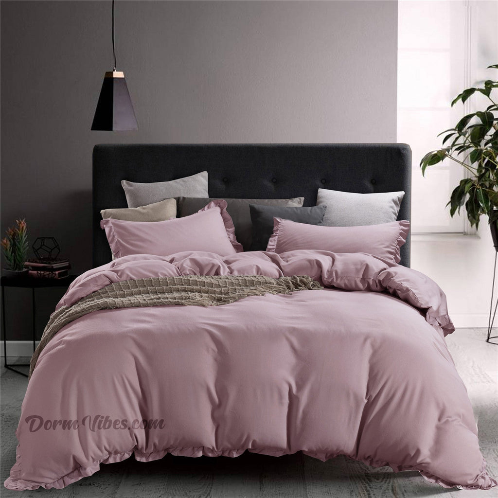 Simply Ruffled Bed Set - DormVibes