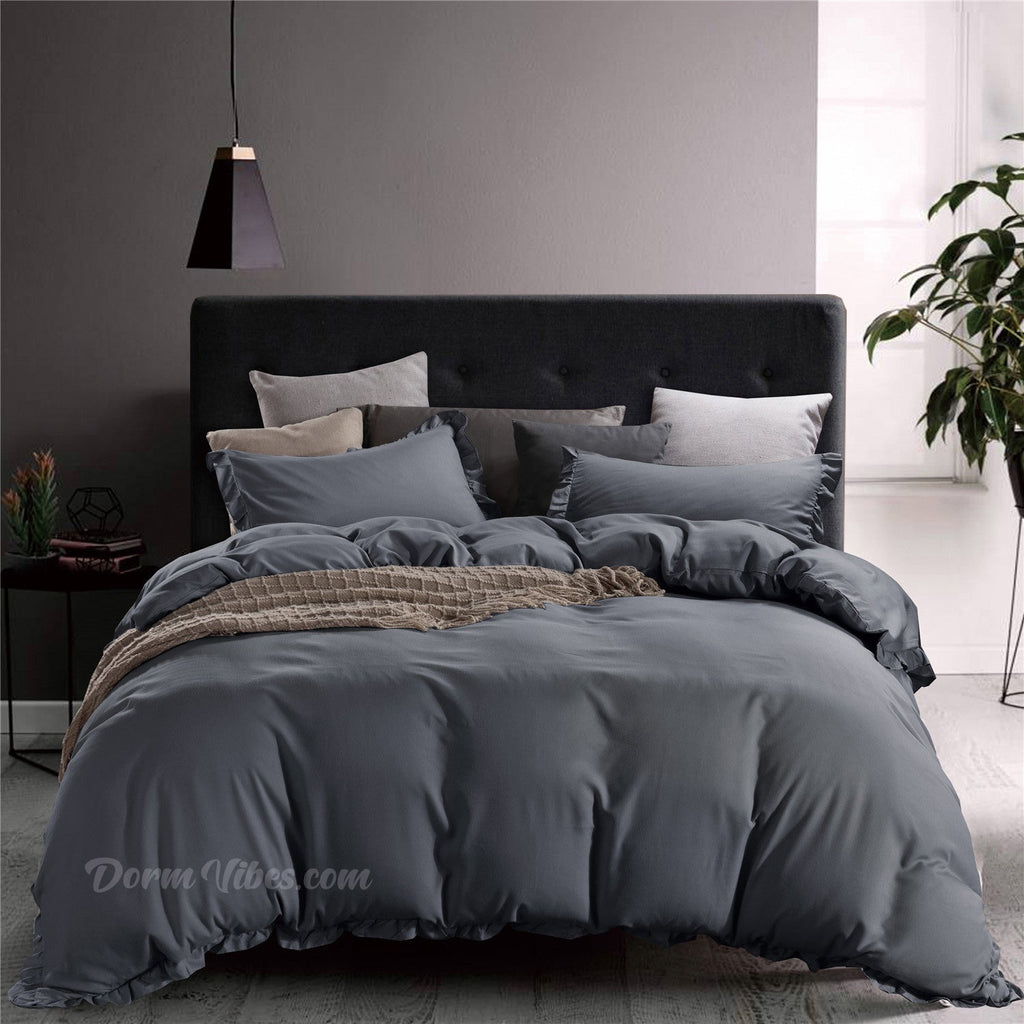 Simply Ruffled Bed Set - DormVibes