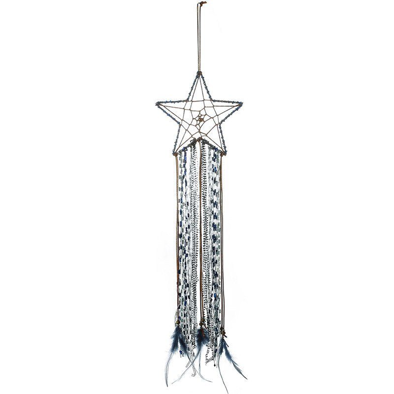 Sky-Inspired Indoor Star Dream Catcher: Exquisite Hanging Pendant for Wall Decor - DormVibes