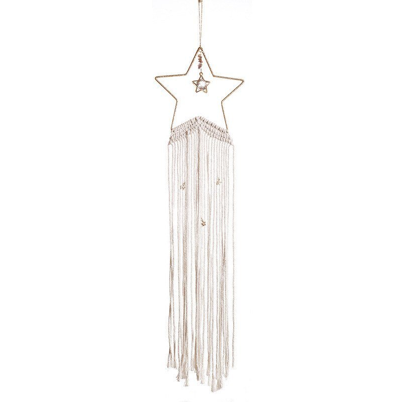 Sky-Inspired Indoor Star Dream Catcher: Exquisite Hanging Pendant for Wall Decor - DormVibes