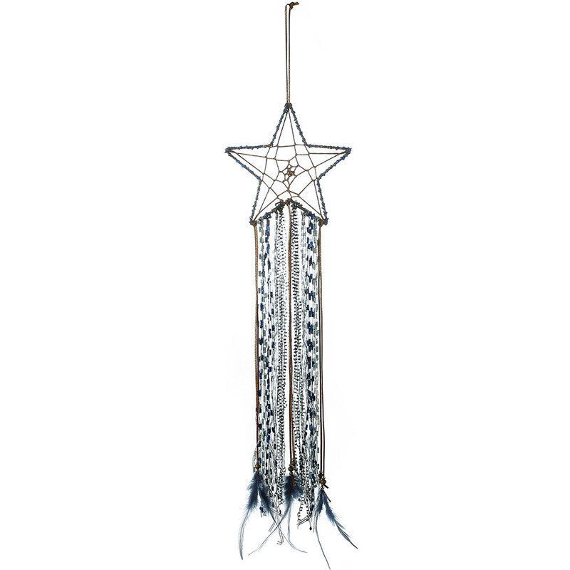 Sky-Inspired Indoor Star Dream Catcher: Exquisite Hanging Pendant for Wall Decor - DormVibes