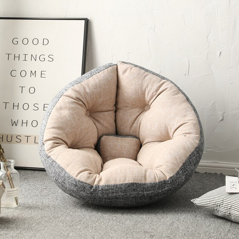 Soft Fluffy Bean Bag Chair - Lazy Sofa for Kids, Camping, Parties, and Bedroom Tatami Floor Cushion - DormVibes