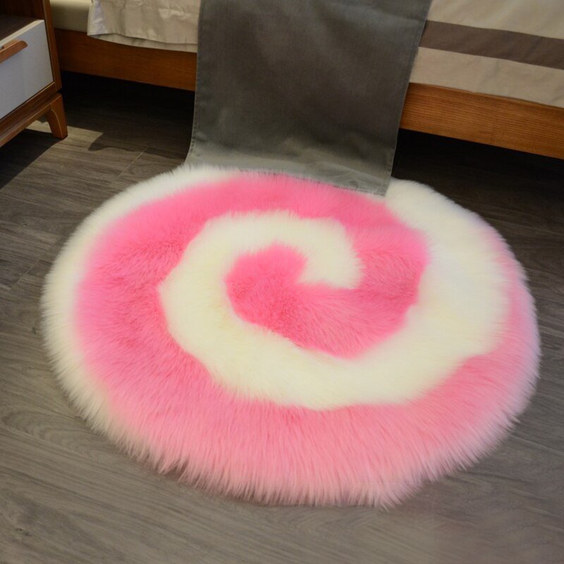 Furry Solid Color Heart Rug – Bedroom Bedside Floor Cushion, Living Ro –  DormVibes