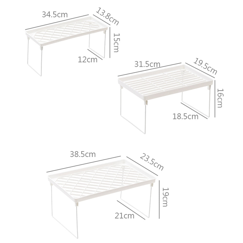 Space-Saving Closet Organizer Storage Shelf: Kitchen Rack, Decorative Shelves for Wardrobe and Cabinet - 1PC - DormVibes