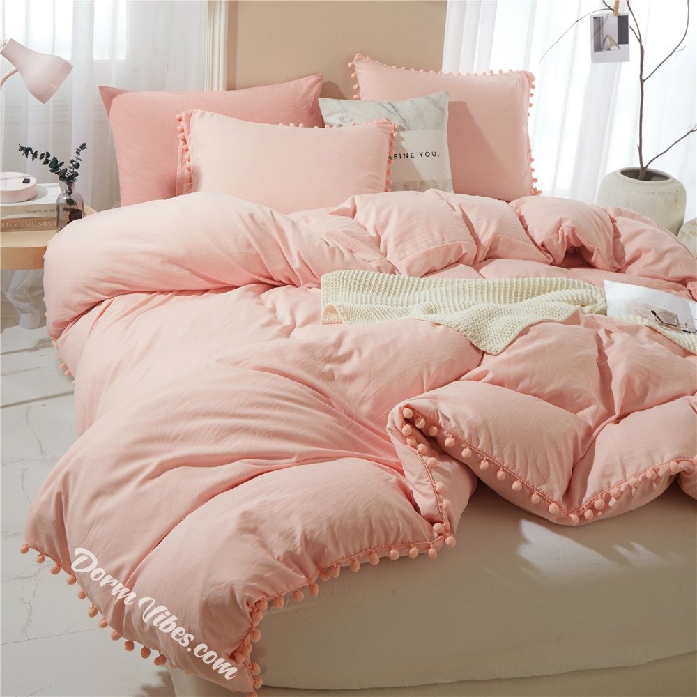 Spring Pom Pom Bed Set - DormVibes