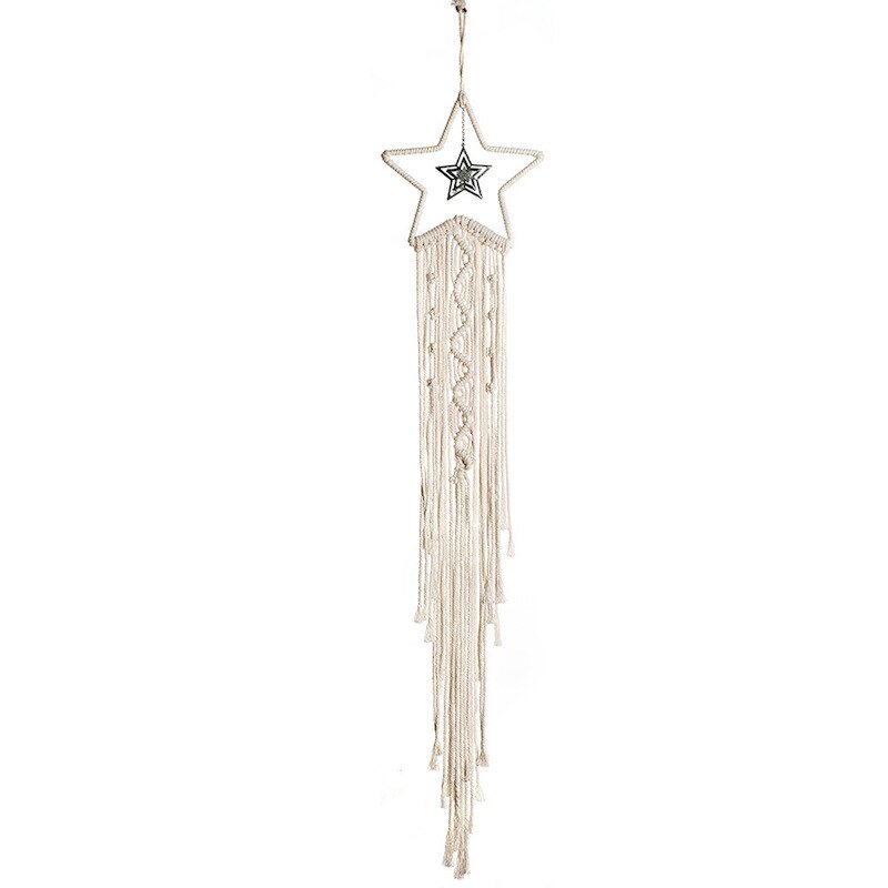 Star Handmade Weaving Ornament: Nordic-Inspired Wall Decor, Fresh & Simple Room Accessory for Home Decoration - DormVibes