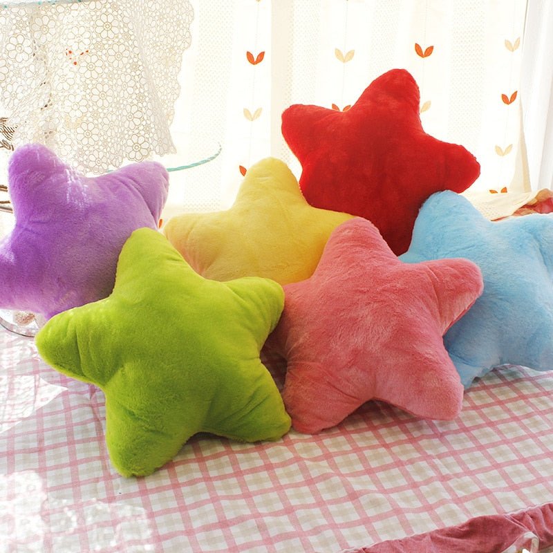 Star Plush Pillow - Soft Cushion for Sofa Ornaments, Bedroom Decor, and Sleeping Pillow - DormVibes