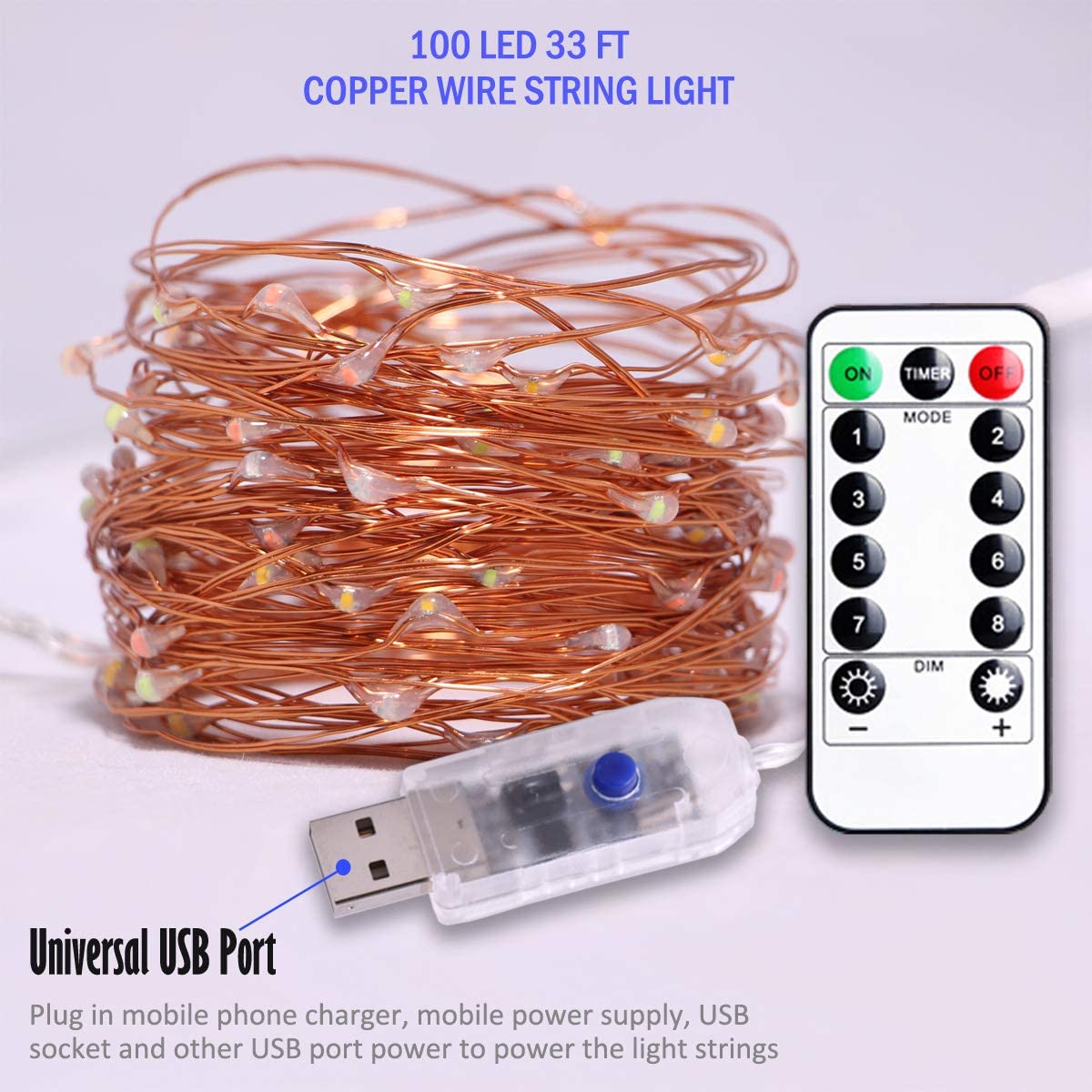 String Lights Fairy Led USB With Remote – DormVibes