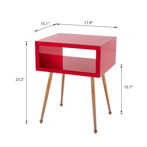 Stylish Acrylic Mirror Side Table - DormVibes