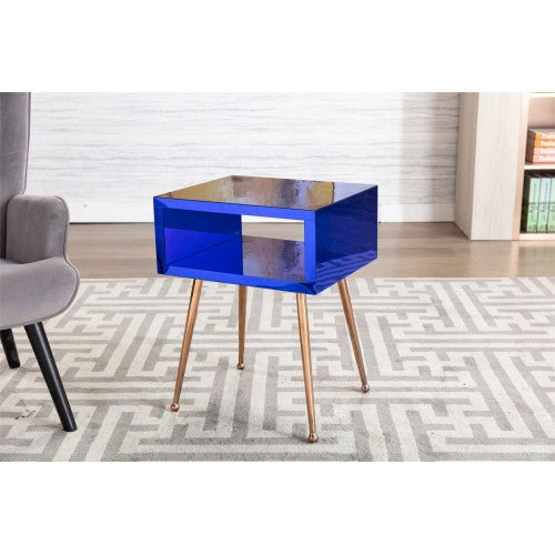 Stylish Acrylic Mirror Side Table - DormVibes