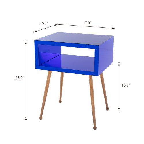 Stylish Acrylic Mirror Side Table - DormVibes