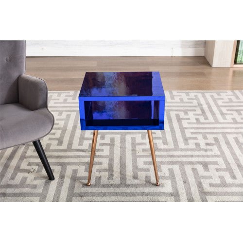 Stylish Acrylic Mirror Side Table - DormVibes