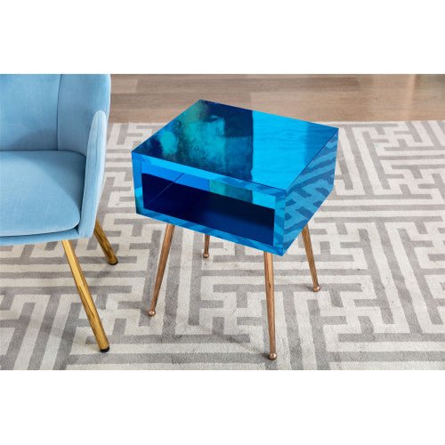 Stylish Acrylic Mirror Side Table - DormVibes