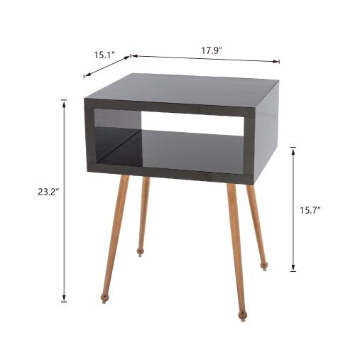 Stylish Acrylic Mirror Side Table - DormVibes