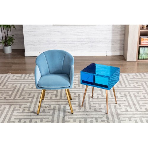 Stylish Acrylic Mirror Side Table - DormVibes