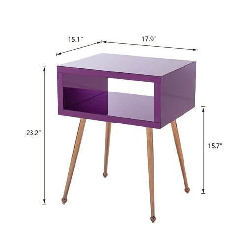 Stylish Acrylic Mirror Side Table - DormVibes