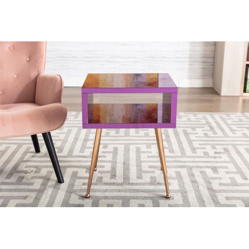 Stylish Acrylic Mirror Side Table - DormVibes