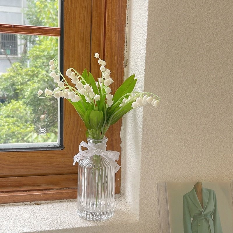 Stylish Transparent Glass Vases For Plant - DormVibes