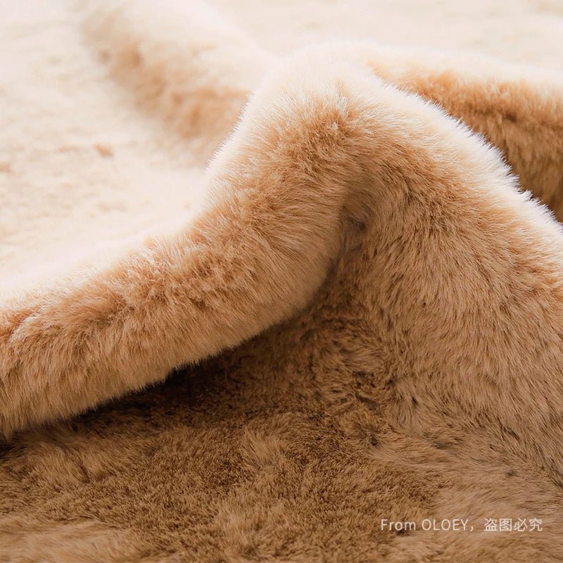 Super Soft Bear Shaped Rug: The Ultimate Fluffy Carpet Experience - DormVibes