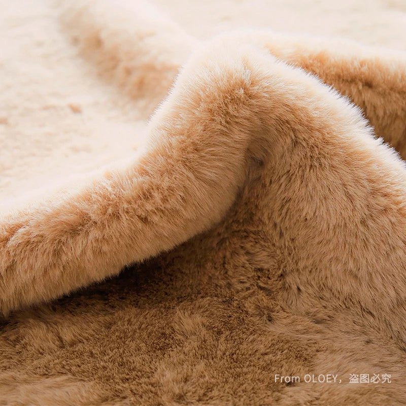 Super Soft Bear Shaped Rug: The Ultimate Fluffy Carpet Experience - DormVibes