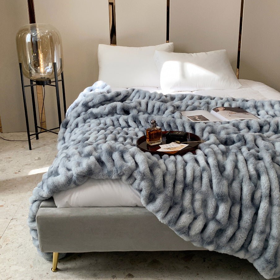 Super Soft Ruched Blanket - DormVibes