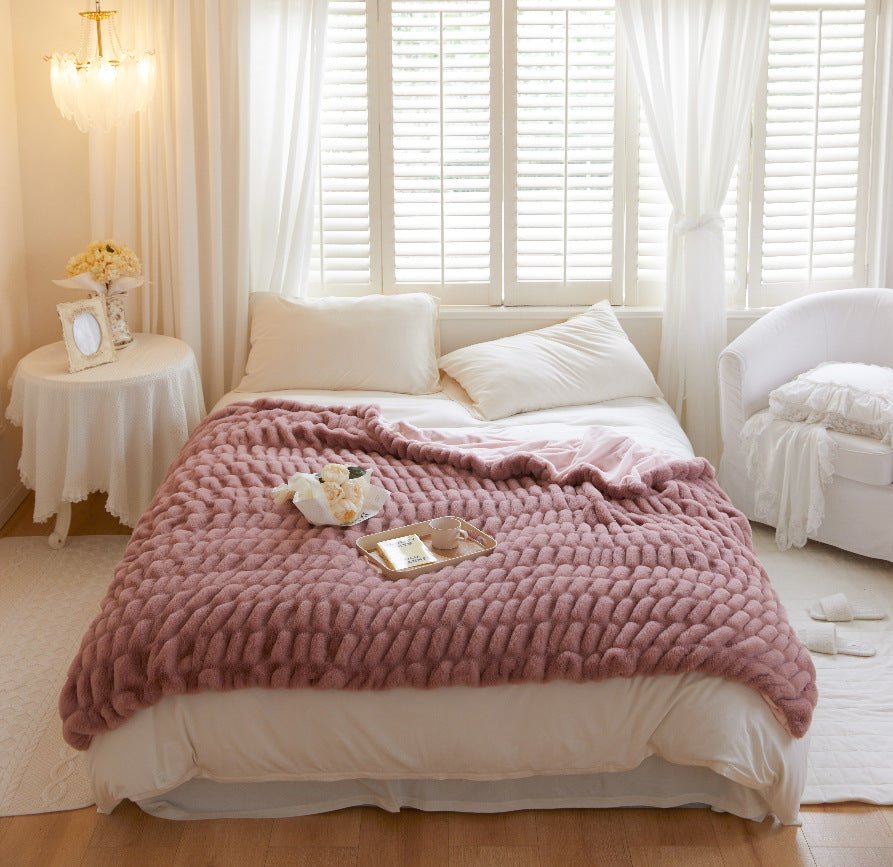 Super Soft Ruched Blanket - DormVibes