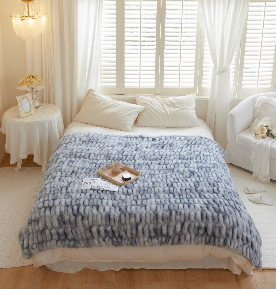 Super Soft Ruched Blanket - DormVibes