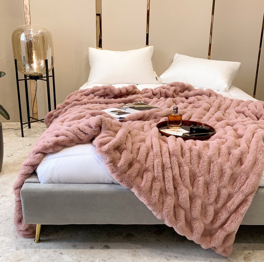 Super Soft Ruched Blanket - DormVibes