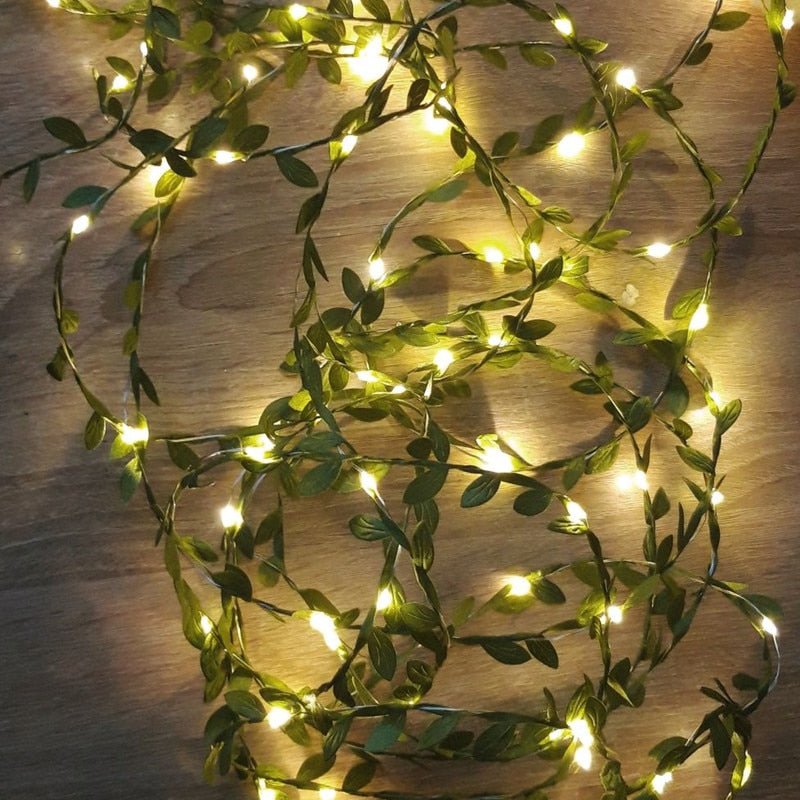 Tiny Leaf LED Fairy String Lights - DormVibes