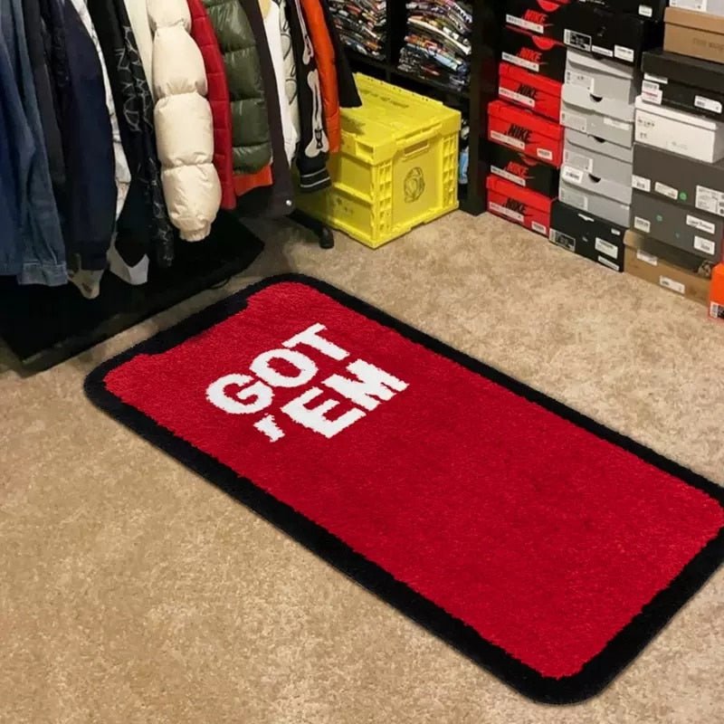 Tufting Got EM Custom Handmade Rug – Kids' Bedroom Floor Foot Pad, Aesthetic Home Room Decor, Winter Warm Corridor Carpet - DormVibes