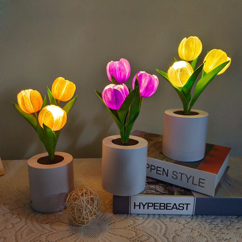 Tulip Night Lights Flower Lamp - DormVibes