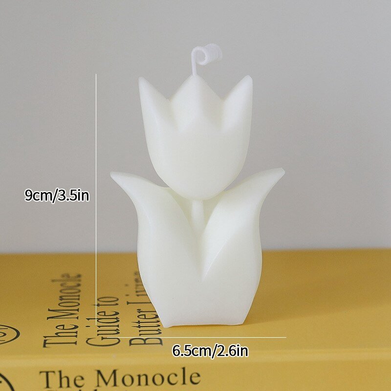 Tulip Scented Candle – Cute Aromatherapy Candle, Decorative Aesthetic Candles for Weddings, Birthdays, Parties, Holiday Gifts, شموع - DormVibes