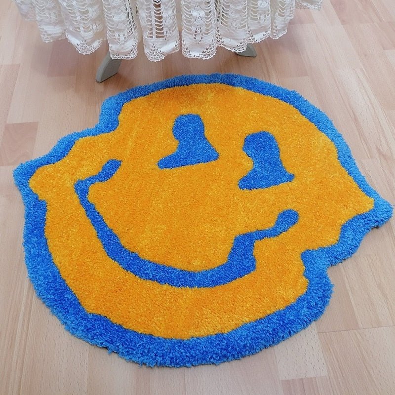 Twisted Smile Plush Carpet Rug - Handmade Softness for Luxurious Room Decor - DormVibes