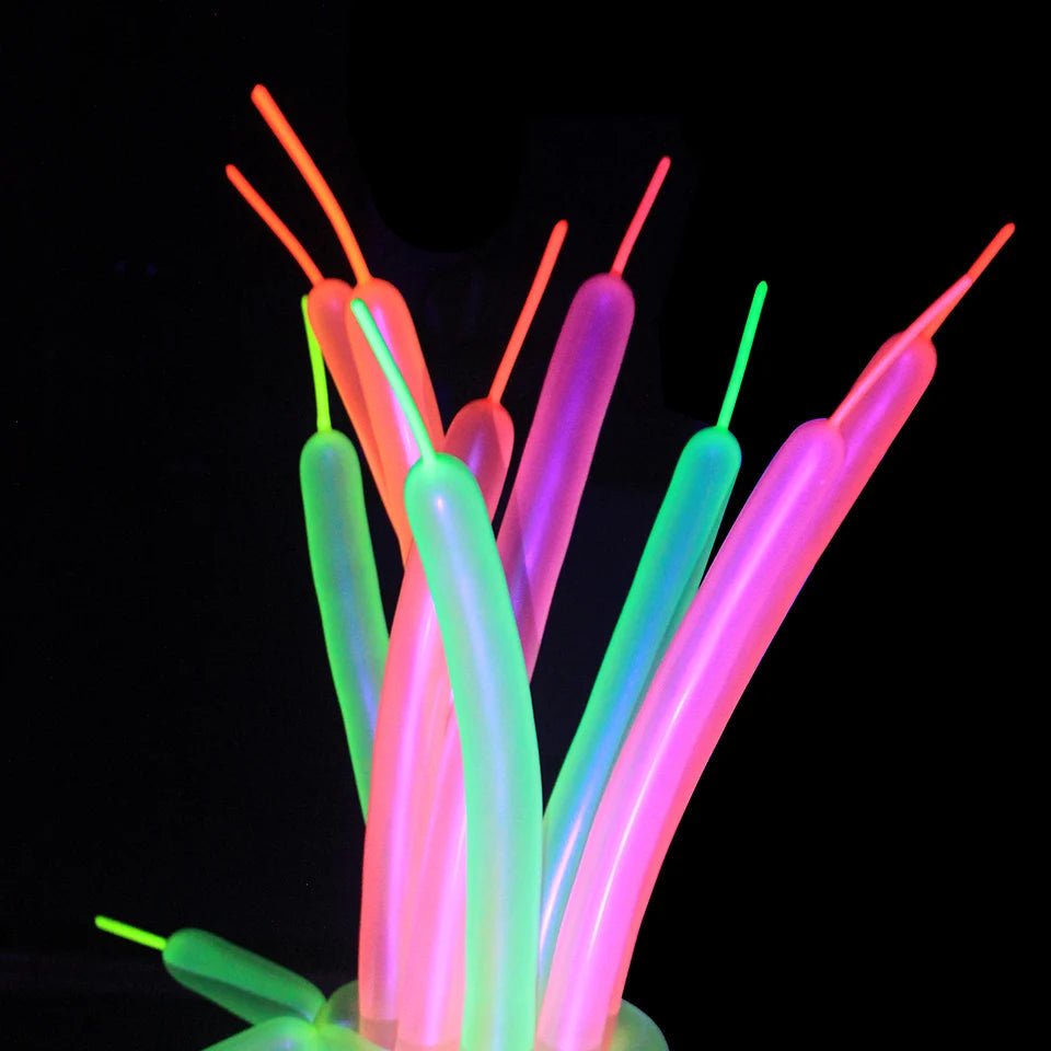 UV Blacklight Balloons - Happy Birthday Glow In The Dark Neon Glowing - DormVibes