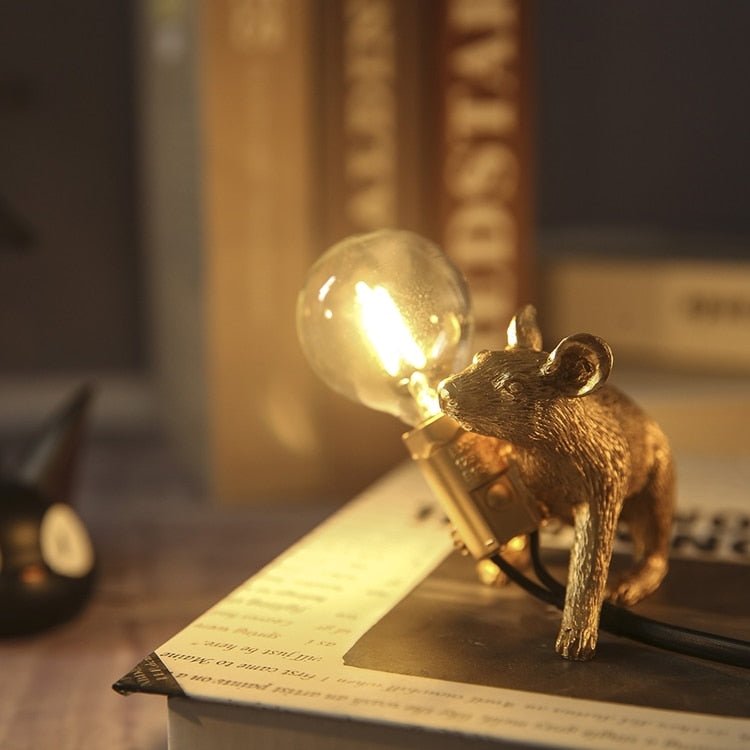 Vintage Mouse LED Table Lamp – DormVibes
