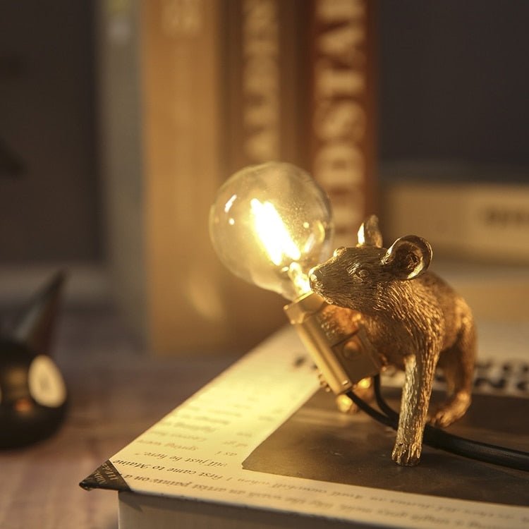 Vintage Mouse LED Table Lamp - DormVibes