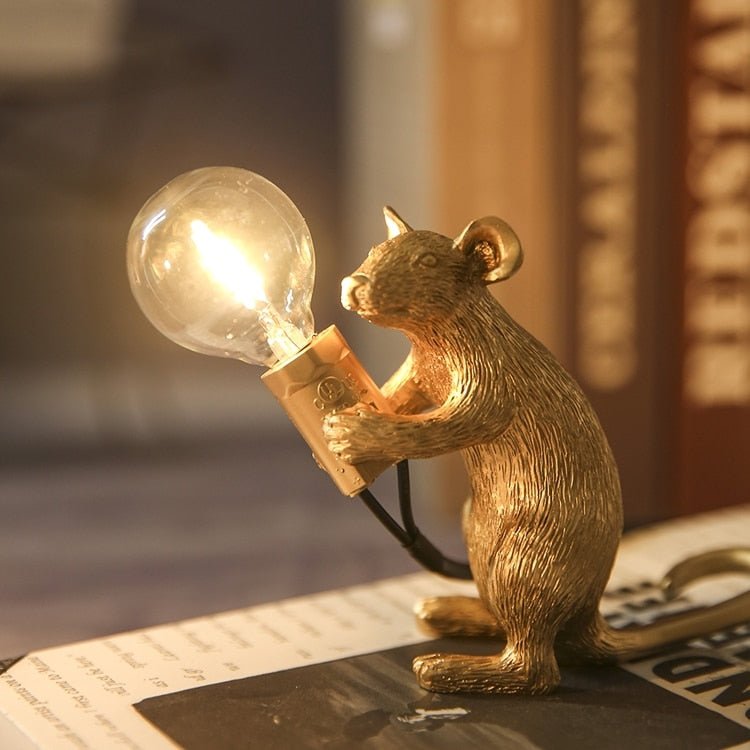 Vintage Mouse LED Table Lamp - DormVibes