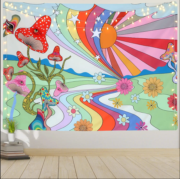 Shrooms tapestry sales