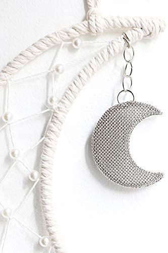 Woven Moon Dream Catcher w/ String Light - DormVibes